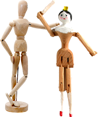 wooden puppets