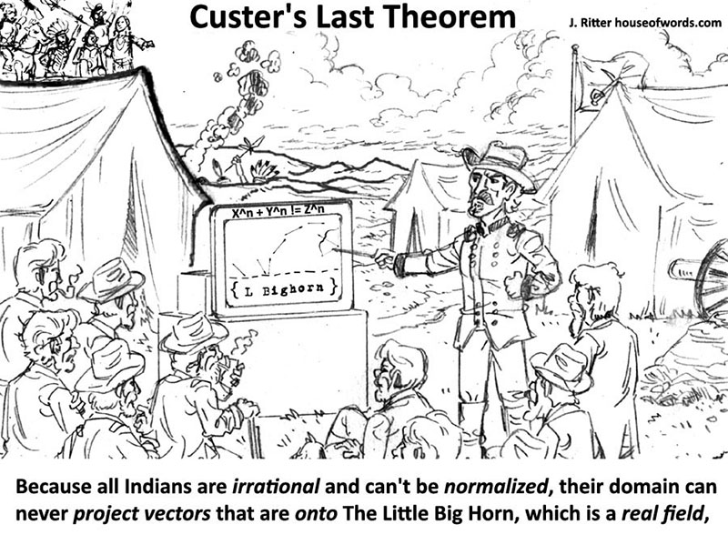 Custers Last Theorem (eg, Stand). Math Humor. Fermats Last Theorem. 2017. Jack Ritter. www.houseofwords.com