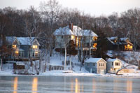 		Hartland WI. Sundown on Beaver Lake. 2012.
